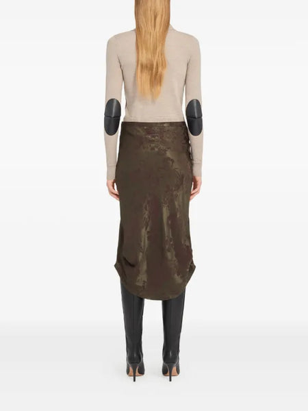 jacquard midi skirt