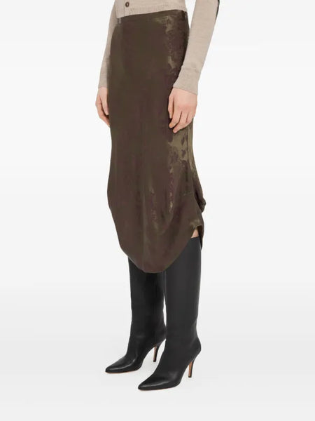 jacquard midi skirt