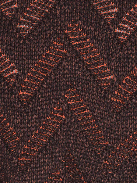 Flat Knitted Sweater - Flat Brown