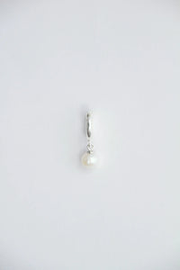 ROUND PEARL HUGGIE EARRING