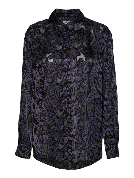 Block Shirt - Victorian Burnout
