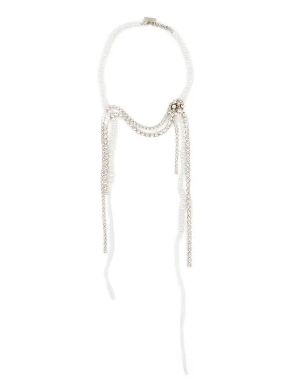 crystal and pearls necklace