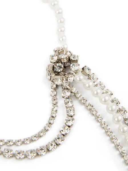 crystal and pearls necklace