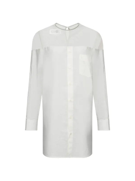high-cut cotton shirt