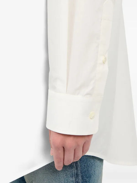 high-cut cotton shirt