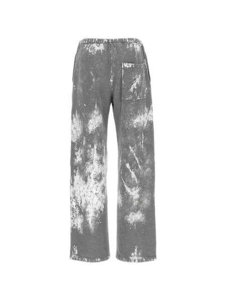paint-splatter cotton track pants