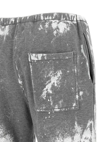 paint-splatter cotton track pants
