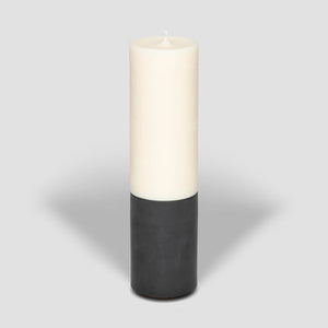 Slim Candle & Holder Set - Black