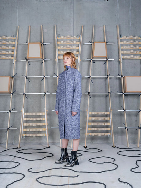 Shell Coat - Blue Pebbles