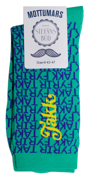 Mottumarssokkar - viðhafnarútgáfa - grænir