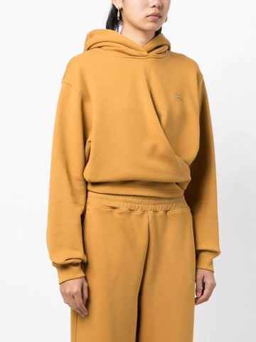 Compact French Terry Front Wrap Hoodie